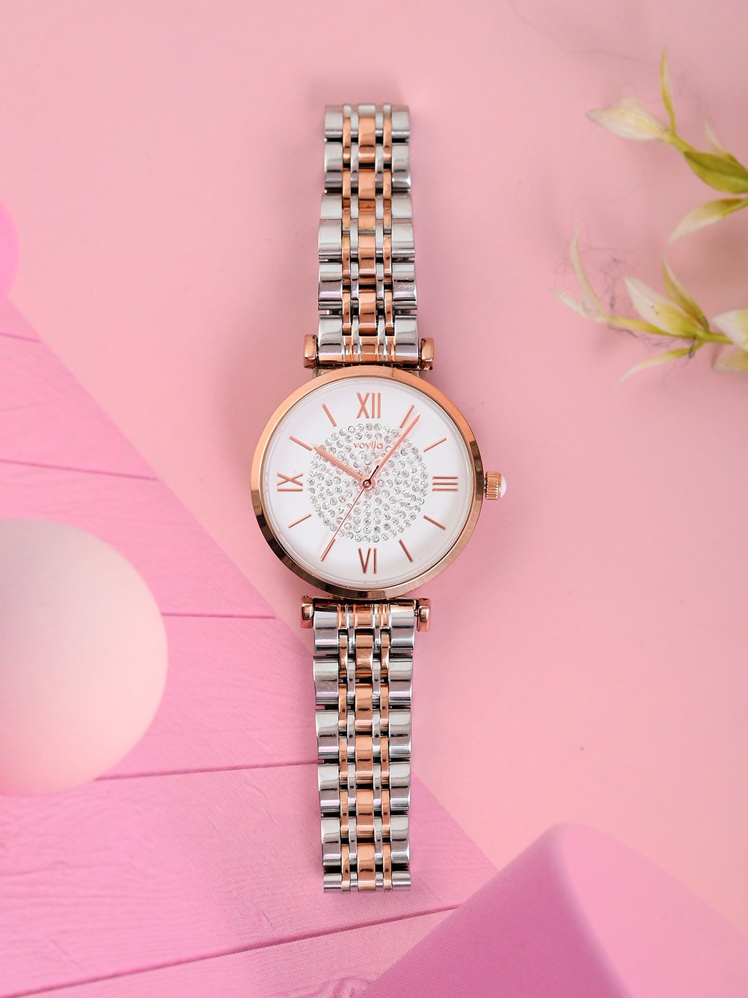 Voylla Women Stainless Steel Bracelet Style Straps Analogue Watch 8905124490503, White
Voylla Women Stainless Steel Bracelet Style Straps Analogue Watch 8905124490503, White