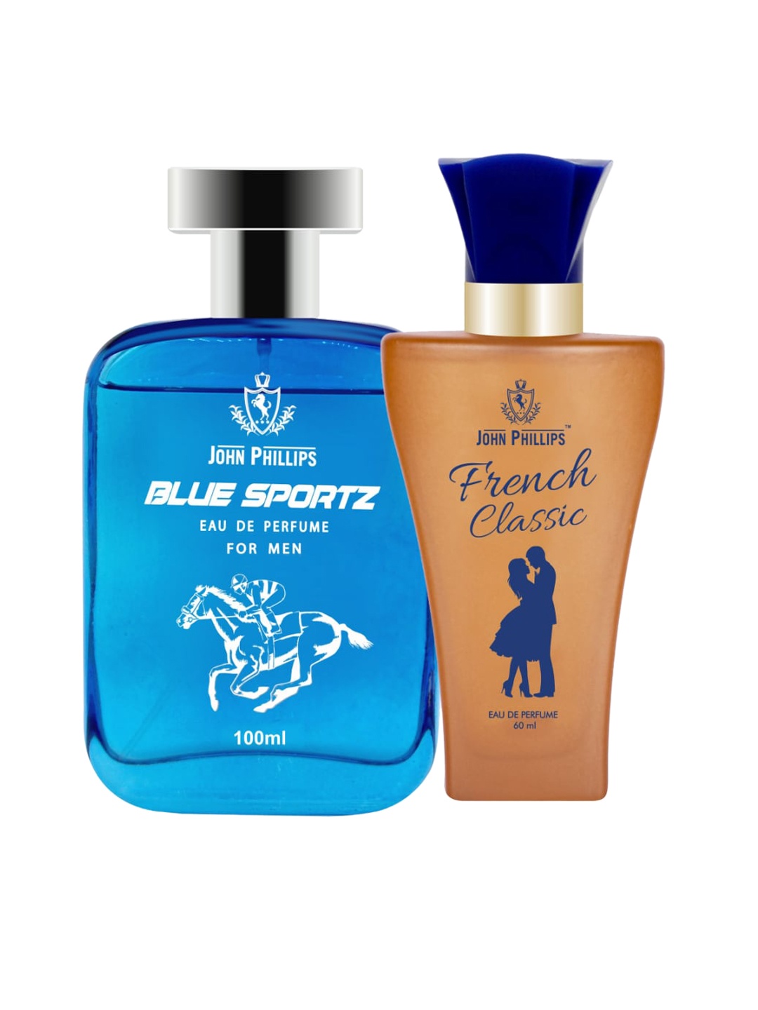 JOHN PHILLIPS Set Of 2 Eau de Parfum - French Classic 60ml & Blue Sportz 100ml, Beige
JOHN PHILLIPS Set Of 2 Eau de Parfum - French Classic 60ml & Blue Sportz 100ml, Beige