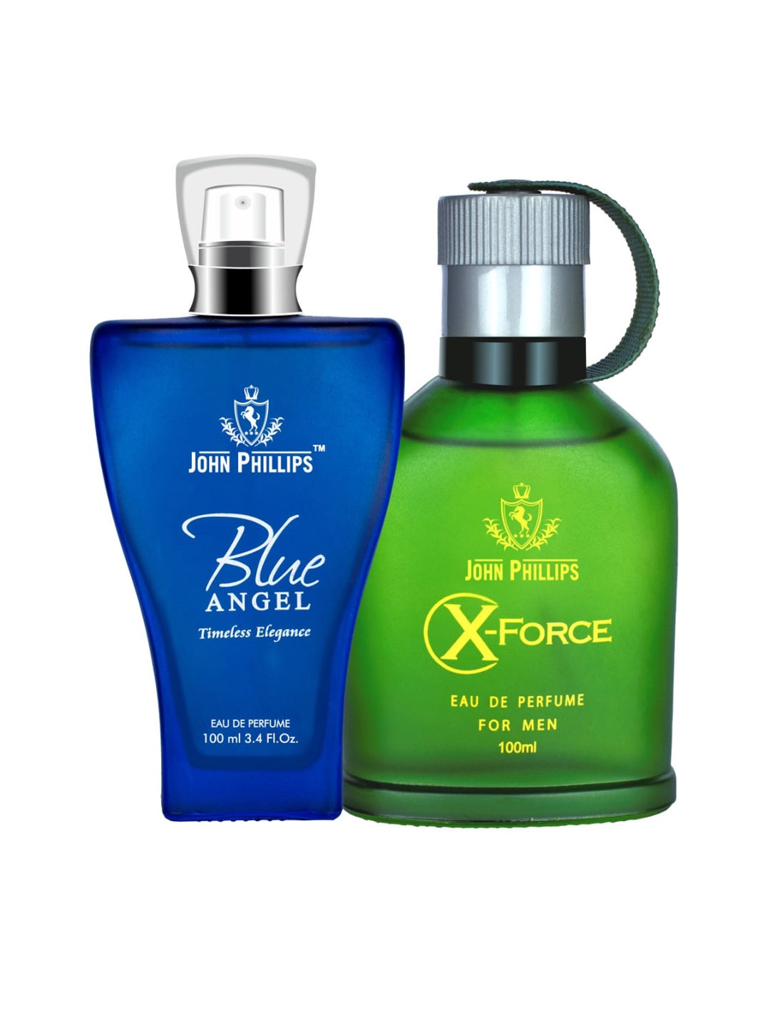 JOHN PHILLIPS Set Of 2 Blue Angel Eau De Perfume & X-Force Eau De Perfume - 100ml Each, Na
JOHN PHILLIPS Set Of 2 Blue Angel Eau De Perfume & X-Force Eau De Perfume - 100ml Each, Na