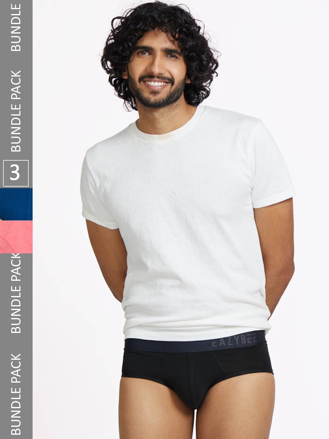 Eazybee Men Pack Of 3 Anti Odour Eco-Super Soft Basic Briefs EZB3BBLUSR-XL, Black
Eazybee Men Pack Of 3 Anti Odour Eco-Super Soft Basic Briefs EZB3BBLUSR-XL, Black