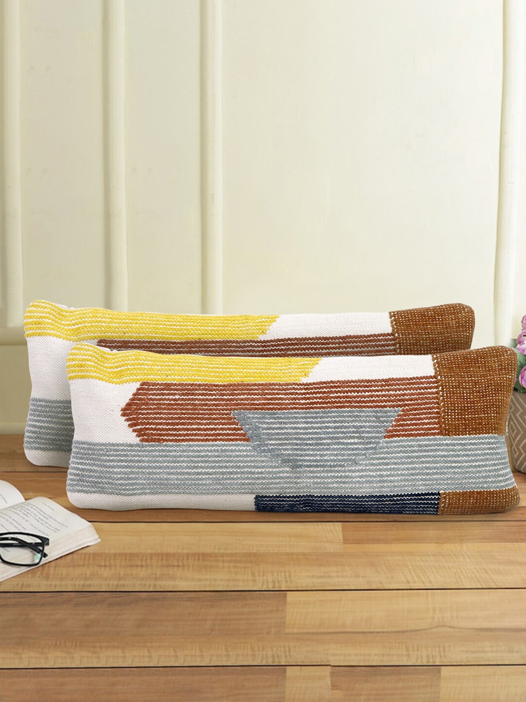 Sangria 2 Pieces Brown & Grey Abstract Printed Cotton Rectangle Shaped Cushion Covers
Sangria 2 Pieces Brown & Grey Abstract Printed Cotton Rectangle Shaped Cushion Covers