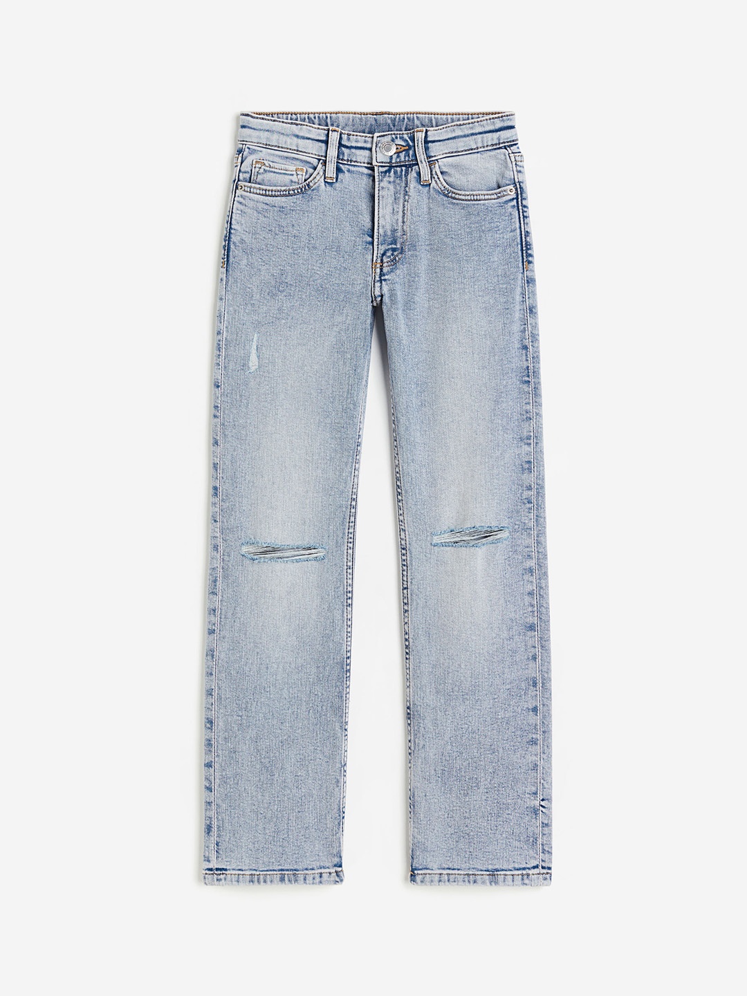 H&M Girls Straight Leg Low Jeans, Blue