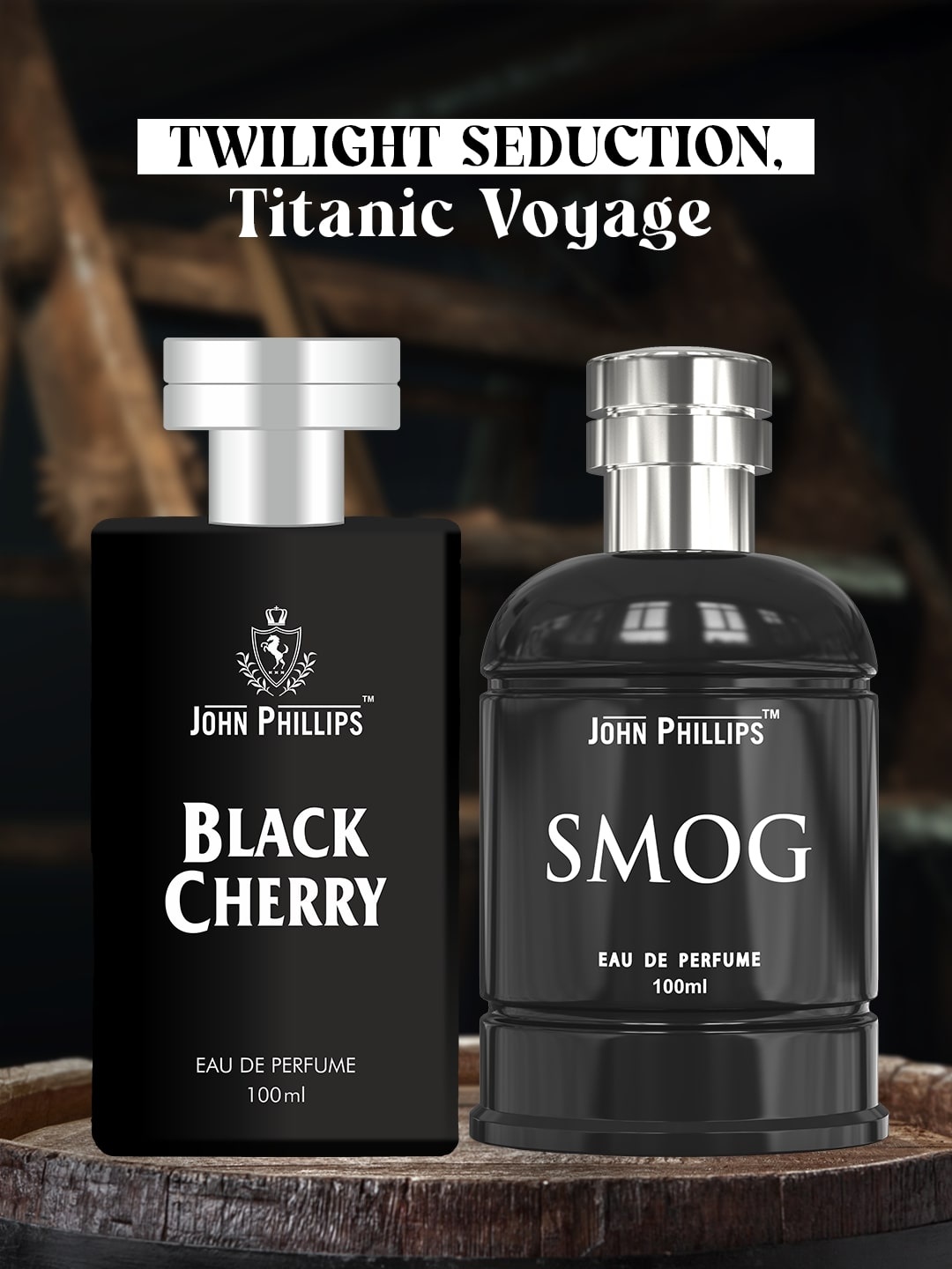 JOHN PHILLIPS Set Of 2 Black Cherry Eau De Perfume & Smog Eau De Perfume 100ml Each
JOHN PHILLIPS Set Of 2 Black Cherry Eau De Perfume & Smog Eau De Perfume 100ml Each