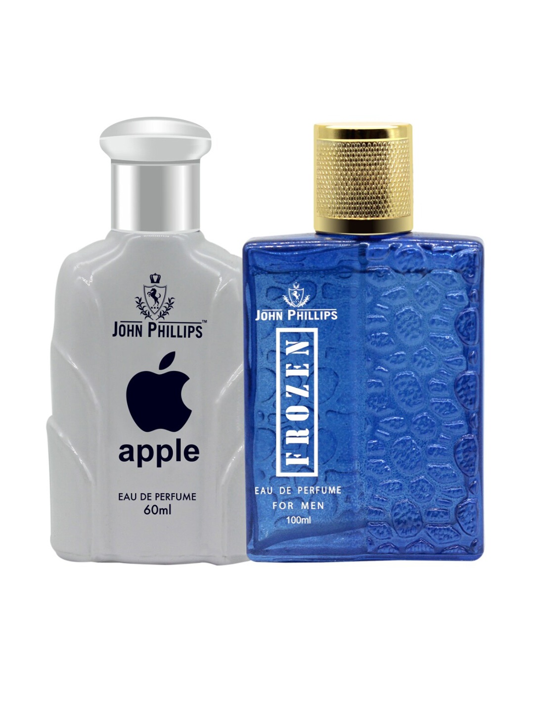 JOHN PHILLIPS Set Of 2 Apple Eau De Perfume 60 ml & Frozen Eau De Perfume 100 ml, Blue
JOHN PHILLIPS Set Of 2 Apple Eau De Perfume 60 ml & Frozen Eau De Perfume 100 ml, Blue