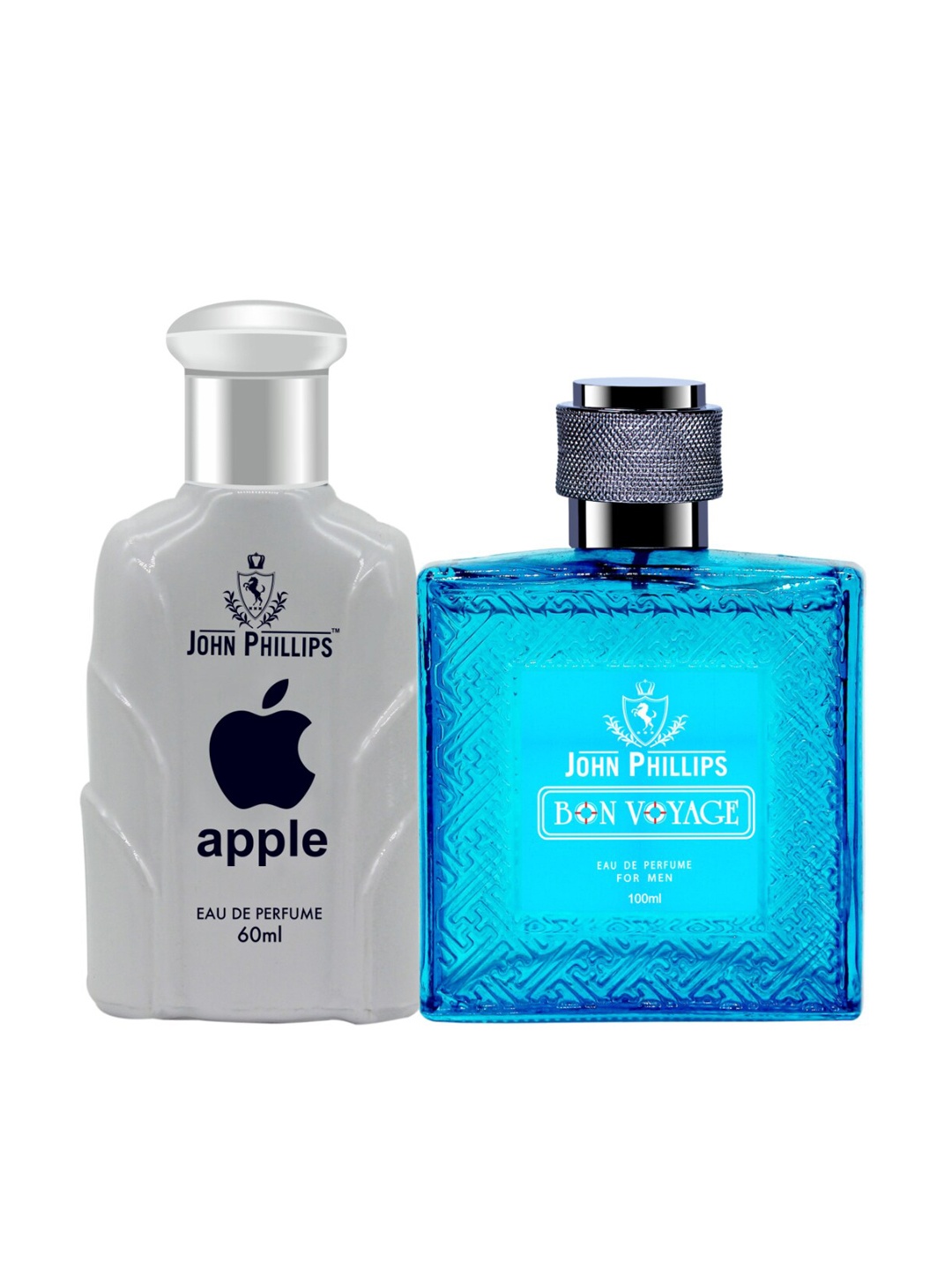 JOHN PHILLIPS Set Of 2 Apple Eau De Perfume 60 ml & Bon Voyage Eau De Perfume 100 ml, Blue
JOHN PHILLIPS Set Of 2 Apple Eau De Perfume 60 ml & Bon Voyage Eau De Perfume 100 ml, Blue
