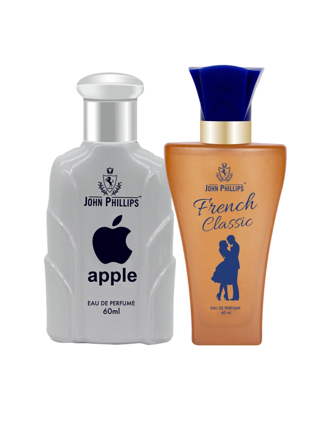 JOHN PHILLIPS Set Of 2 French Classic & Apple Long Lasting Eau De Parfum 60 ml Each, White
JOHN PHILLIPS Set Of 2 French Classic & Apple Long Lasting Eau De Parfum 60 ml Each, White