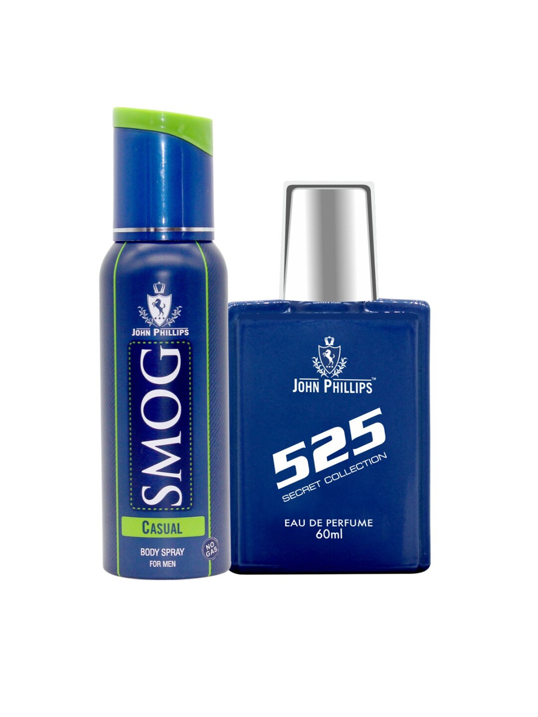 JOHN PHILLIPS Set Of Men Smog Casual Deodorant 120ml & 525 Secret Collection EDP 60ml, Blue
JOHN PHILLIPS Set Of Men Smog Casual Deodorant 120ml & 525 Secret Collection EDP 60ml, Blue