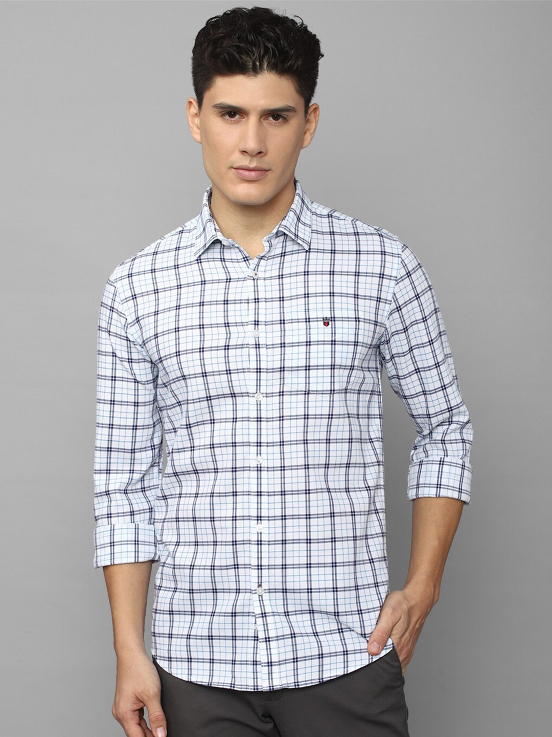 Louis Philippe Sport Men Slim Fit Grid Tattersall Checks Pure Cotton Casual Shirt, White
Louis Philippe Sport Men Slim Fit Grid Tattersall Checks Pure Cotton Casual Shirt, White
