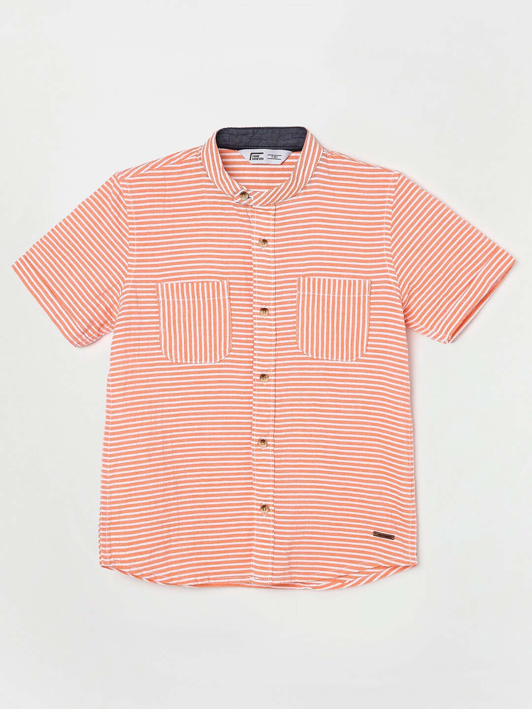 Fame Forever by Lifestyle Boys Slim Fit Horizontal Stripes Casual Cotton Shirt, Orange
Fame Forever by Lifestyle Boys Slim Fit Horizontal Stripes Casual Cotton Shirt, Orange