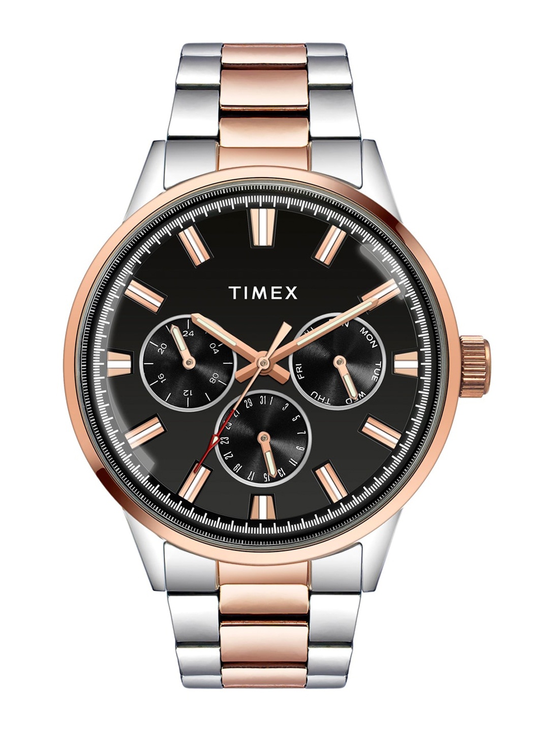 Timex Men Brass Dial & Stainless Steel Bracelet Style Straps Analogue Watch TWEG19910, Black
Timex Men Brass Dial & Stainless Steel Bracelet Style Straps Analogue Watch TWEG19910, Black