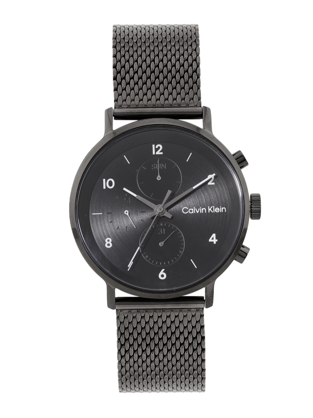 Calvin Klein Men Stainless Steel Bracelet Style Analogue Multi Function Watch 25200108, Black
Calvin Klein Men Stainless Steel Bracelet Style Analogue Multi Function Watch 25200108, Black