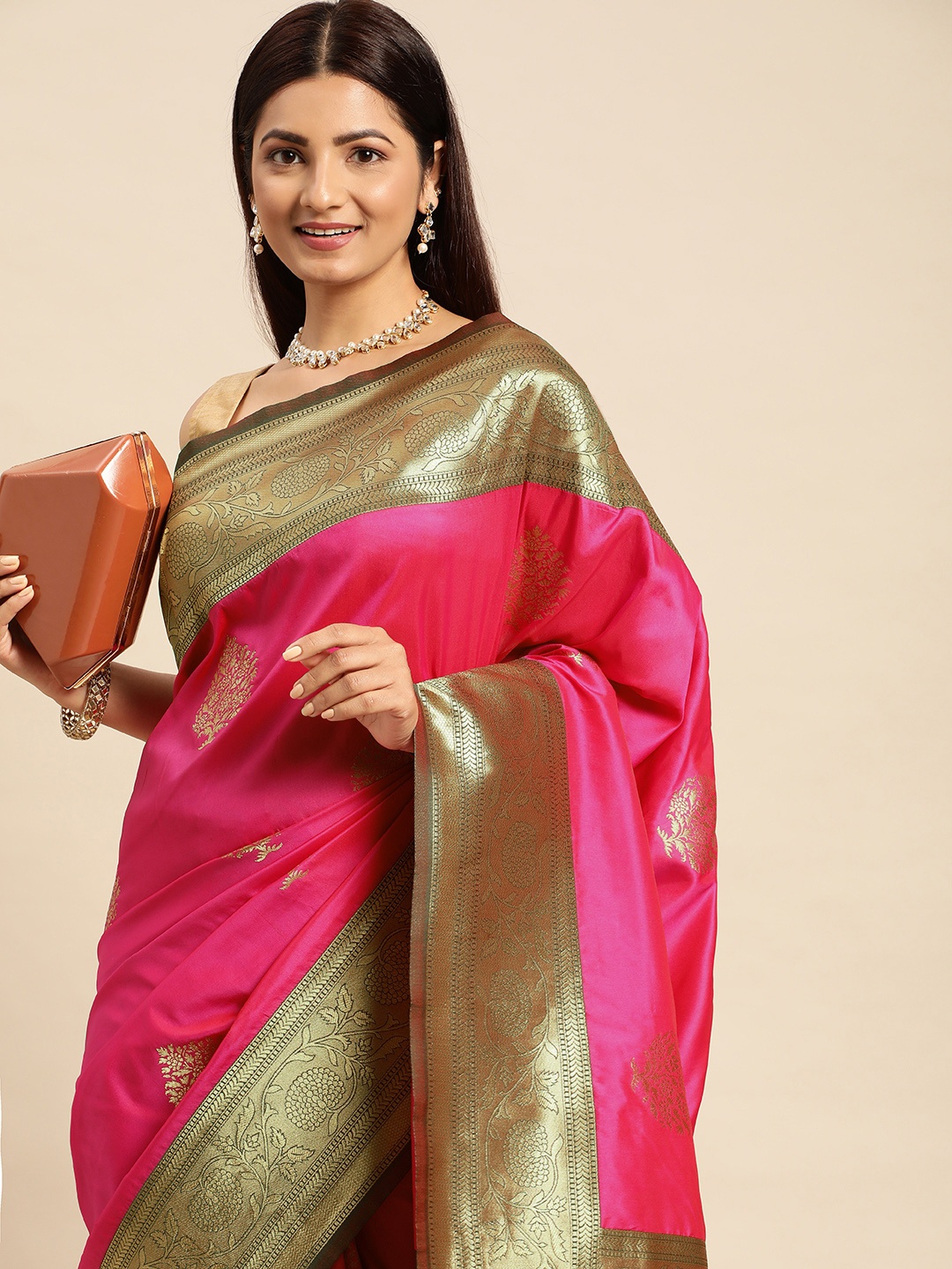 Royal Rajgharana Saree Woven Design Ethnic Motifs Zari Art Silk Banarasi Saree, Pink
Royal Rajgharana Saree Woven Design Ethnic Motifs Zari Art Silk Banarasi Saree, Pink