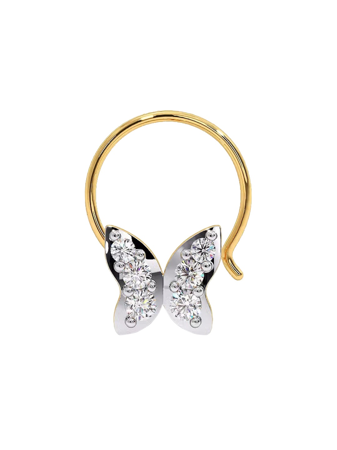CANDERE A KALYAN JEWELLERS COMPANY 18K Gold-Plated BIS Hallmark and Certified Diamond Nosepin, Yellow
CANDERE A KALYAN JEWELLERS COMPANY 18K Gold-Plated BIS Hallmark and Certified Diamond Nosepin, Yellow