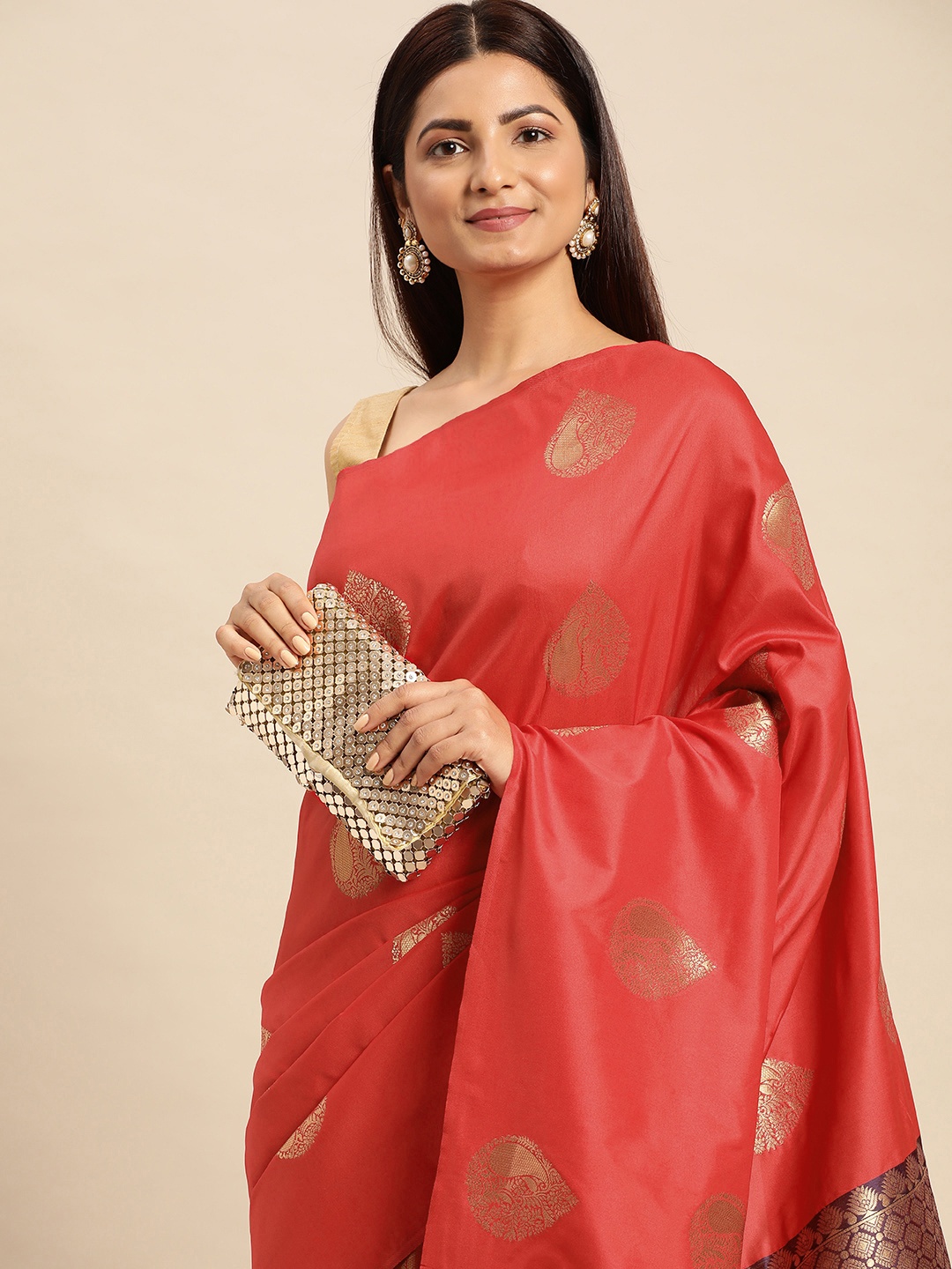 Royal Rajgharana Saree Woven Design Ethnic Motifs Zari Pure Silk Banarasi Saree, Red
Royal Rajgharana Saree Woven Design Ethnic Motifs Zari Pure Silk Banarasi Saree, Red