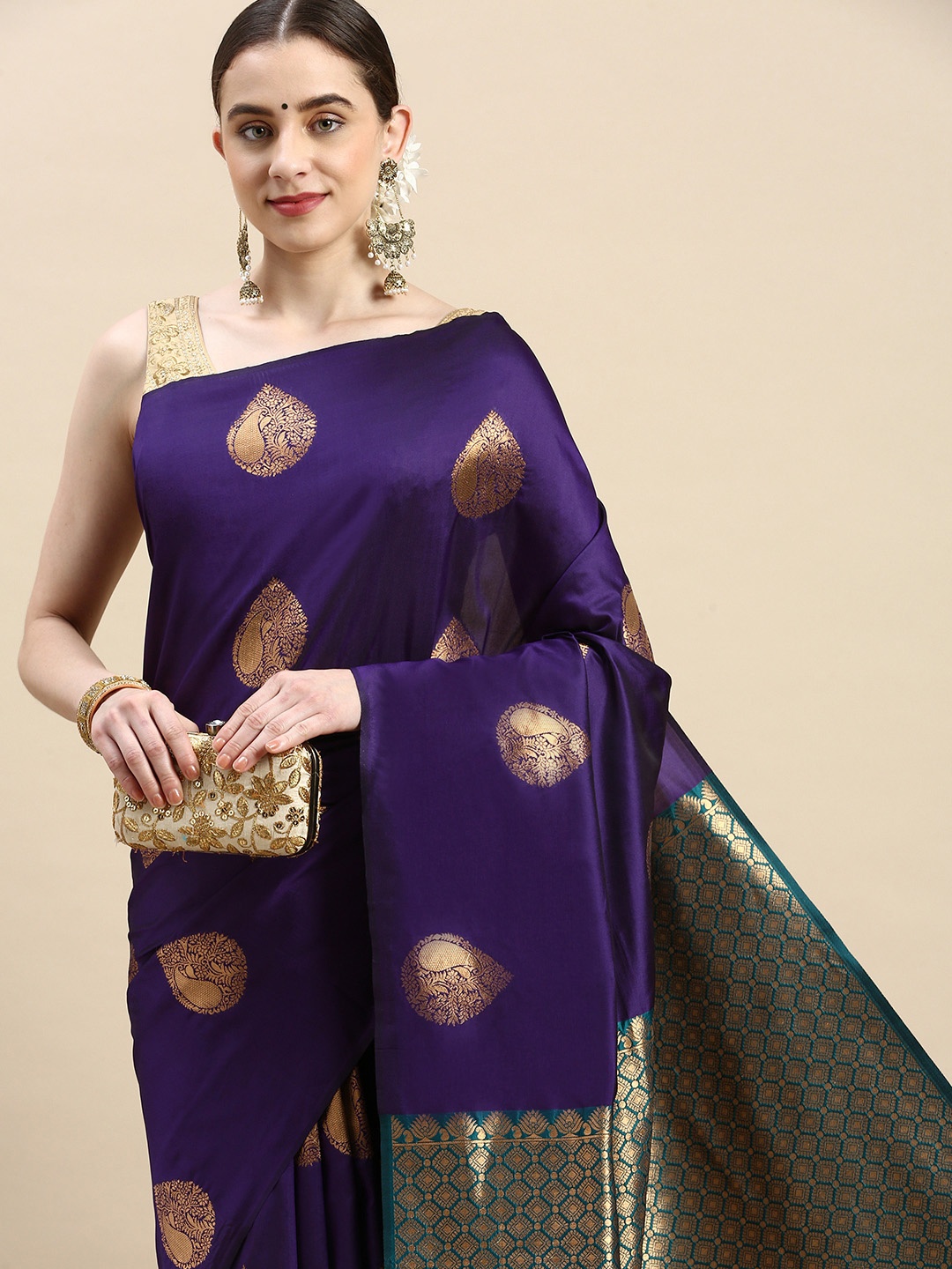 Royal Rajgharana Saree Woven Design Ethnic Motifs Zari Pure Silk Banarasi Saree, Purple
Royal Rajgharana Saree Woven Design Ethnic Motifs Zari Pure Silk Banarasi Saree, Purple