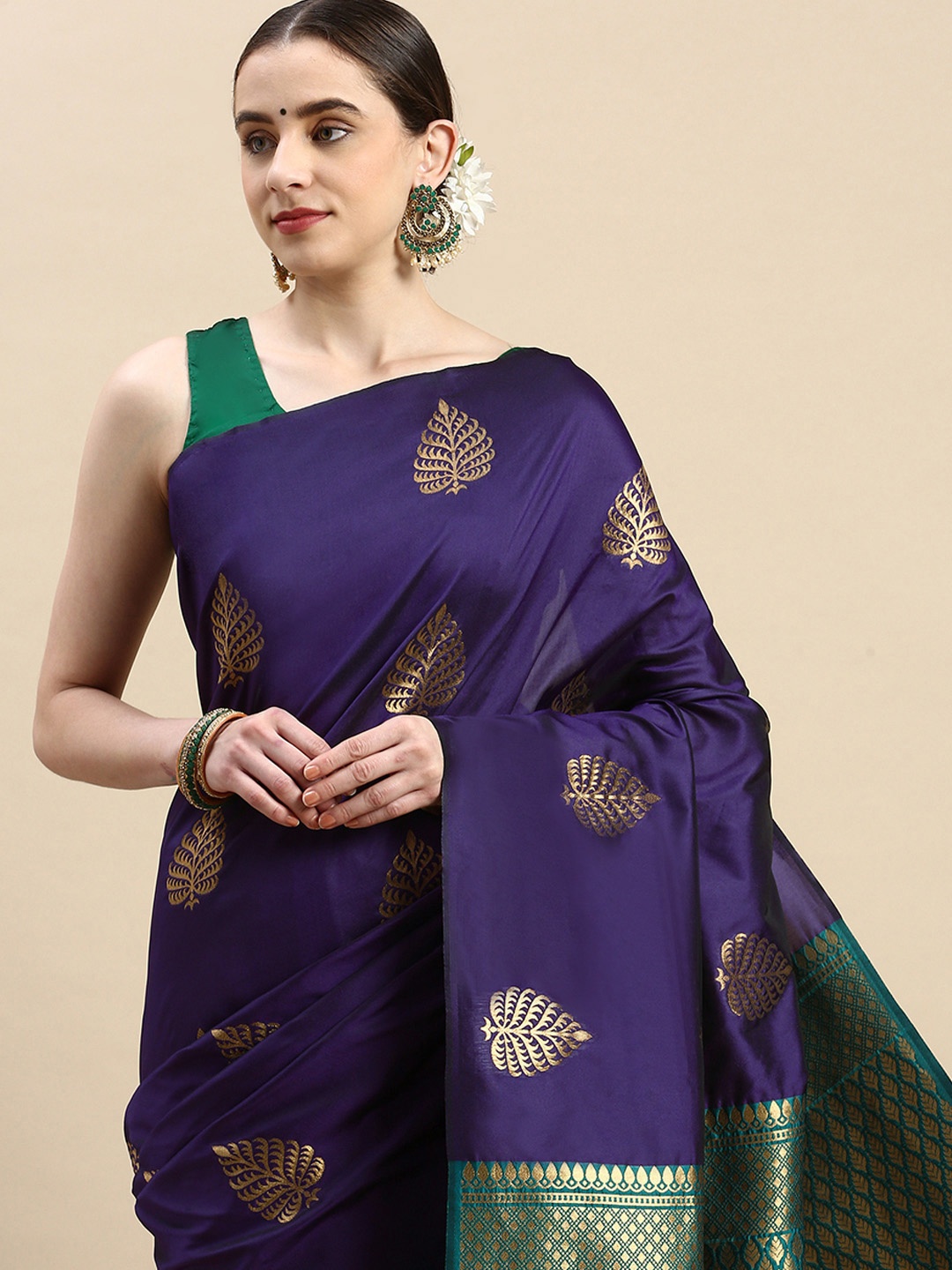 Royal Rajgharana Saree Woven Design Ethnic Motifs Zari Pure Silk Banarasi Saree, Purple
Royal Rajgharana Saree Woven Design Ethnic Motifs Zari Pure Silk Banarasi Saree, Purple
