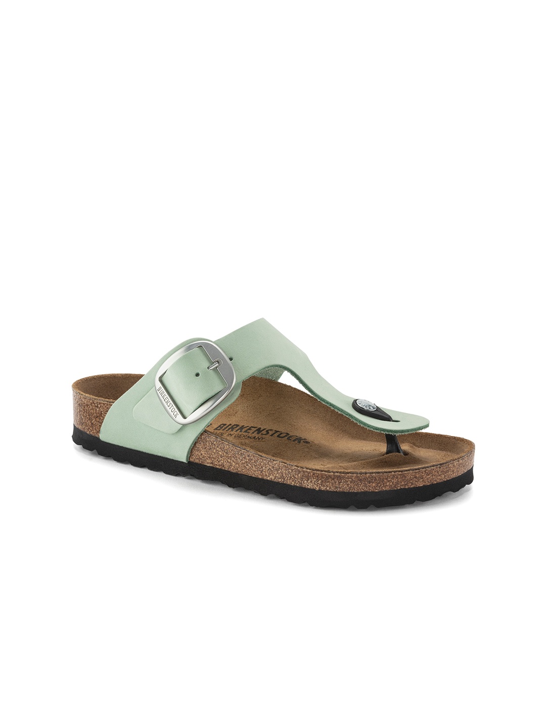 Birkenstock Gizeh Big Buckle Matcha Regular Width Nubuck Leather Thong Sandals, Sea green
Birkenstock Gizeh Big Buckle Matcha Regular Width Nubuck Leather Thong Sandals, Sea green
