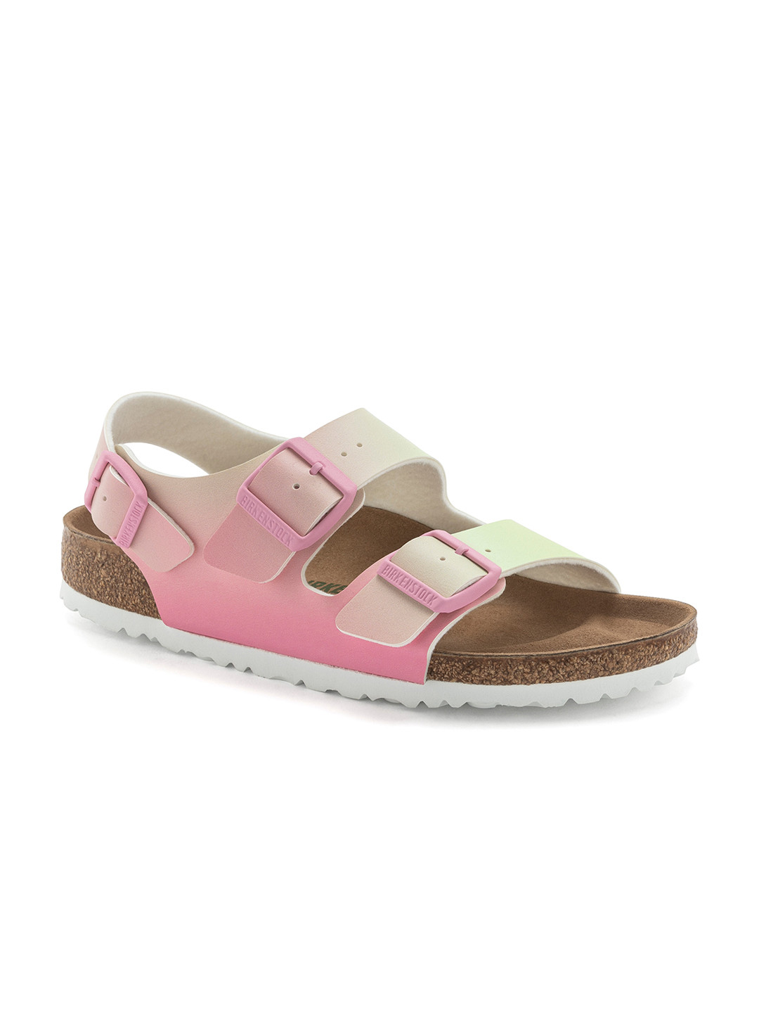 Birkenstock Milano Bs Candy Pink/Faded Lime Narrow Width Birko-Flor With An Ankle Strap
Birkenstock Milano Bs Candy Pink/Faded Lime Narrow Width Birko-Flor With An Ankle Strap