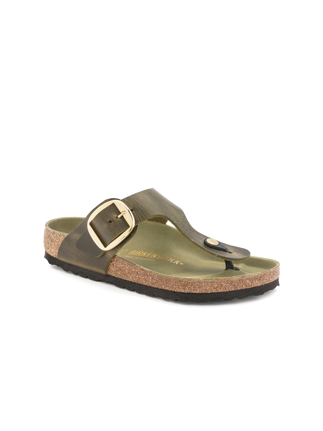 Birkenstock Gizeh Big Buckle Olive Green Regular Width Oiled Nubuck Leather Thong Sandals
Birkenstock Gizeh Big Buckle Olive Green Regular Width Oiled Nubuck Leather Thong Sandals