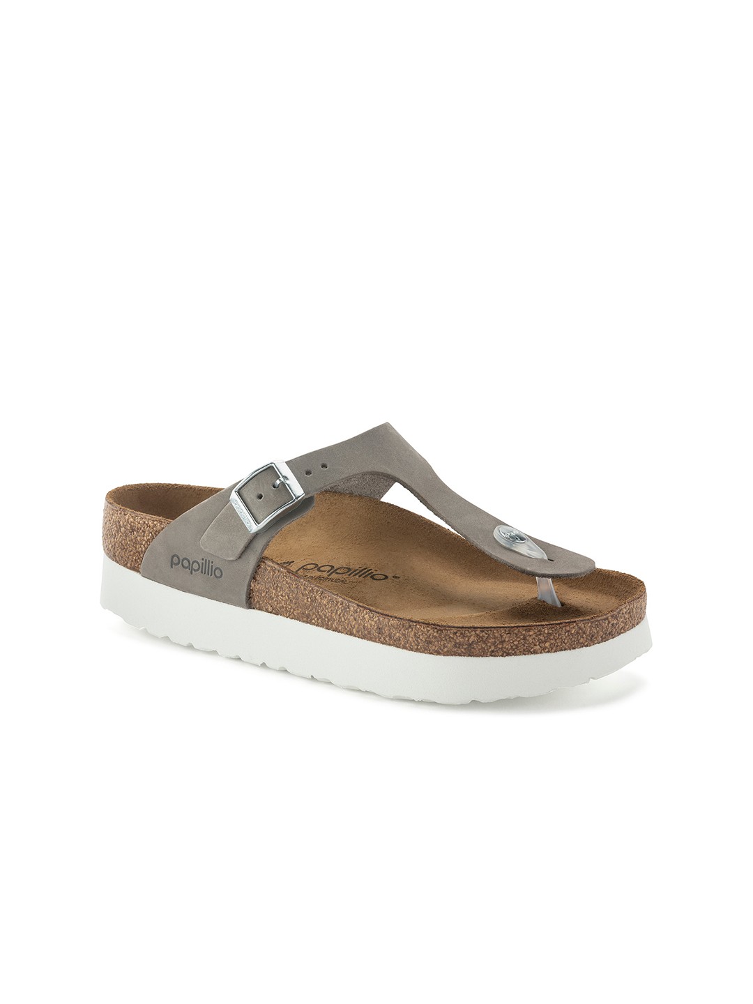 Birkenstock Gizeh Platform Dove Gray Regular Width Nubuck Leather Thong Sandals, Grey
Birkenstock Gizeh Platform Dove Gray Regular Width Nubuck Leather Thong Sandals, Grey