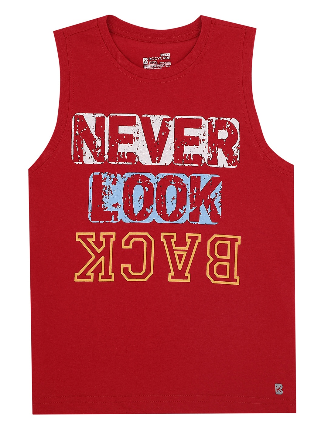 PROTEENS Boys Antiviral & Antibacterial Typography Printed Sleeveless Cotton T-shirt, Red
PROTEENS Boys Antiviral & Antibacterial Typography Printed Sleeveless Cotton T-shirt, Red