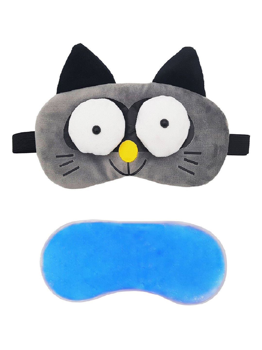 Jenna 3D Cat Sleeping Eye Shade Mask With Gel, Grey 
Jenna 3D Cat Sleeping Eye Shade Mask With Gel, Grey