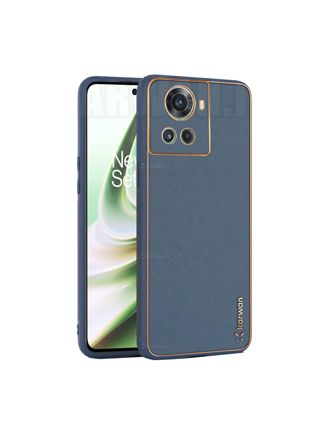 Karwan Shock Proof OnePlus 10R 5G Leather Phone Back Case, Blue
Karwan Shock Proof OnePlus 10R 5G Leather Phone Back Case, Blue