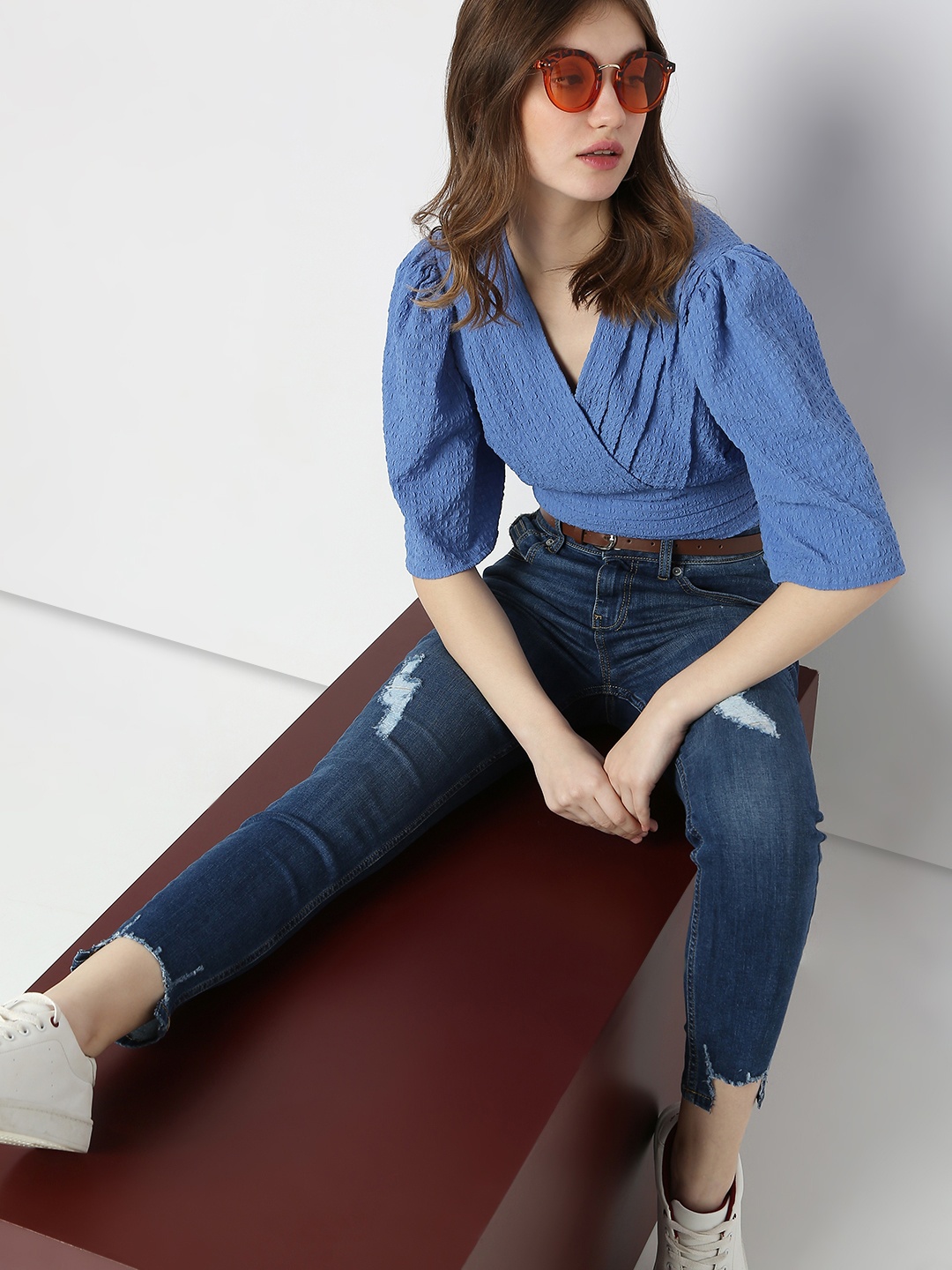 Vero Moda Women Skinny Fit High-Rise Mildly Distressed Light Fade Cotton Jeans, Blue
Vero Moda Women Skinny Fit High-Rise Mildly Distressed Light Fade Cotton Jeans, Blue