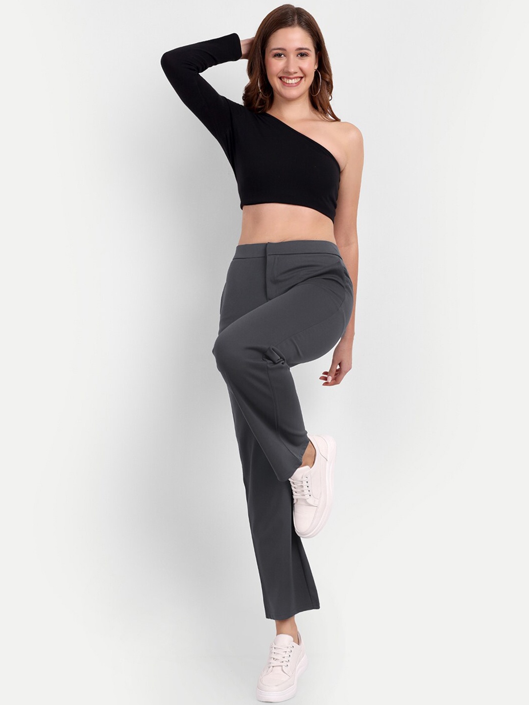 BROADSTAR Women Relaxed Straight Leg Straight Fit High-Rise Easy Wash Parallel Trousers, Grey
BROADSTAR Women Relaxed Straight Leg Straight Fit High-Rise Easy Wash Parallel Trousers, Grey