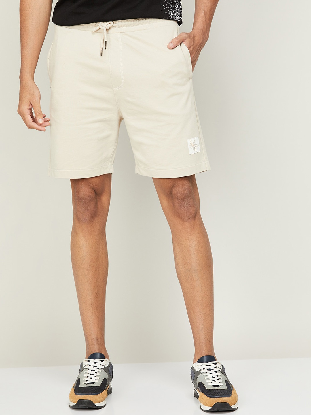 Fame Forever by Lifestyle Men Cotton Chino Shorts, Beige