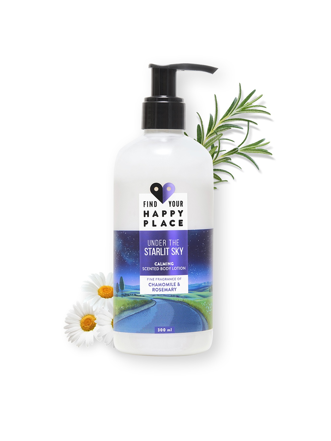 FIND YOUR HAPPY PLACE Under The Starlit Sky Calming Scented Body Lotion - 300ml, Blue
FIND YOUR HAPPY PLACE Under The Starlit Sky Calming Scented Body Lotion - 300ml, Blue