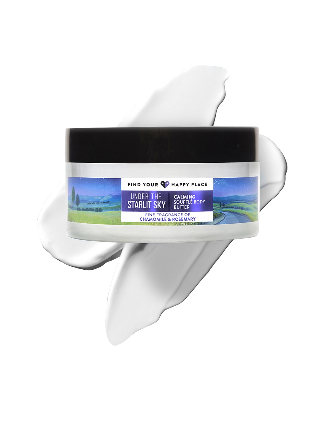 FIND YOUR HAPPY PLACE Under The Starlit Sky Calming Souffle Body Butter - 200g, Purple
FIND YOUR HAPPY PLACE Under The Starlit Sky Calming Souffle Body Butter - 200g, Purple