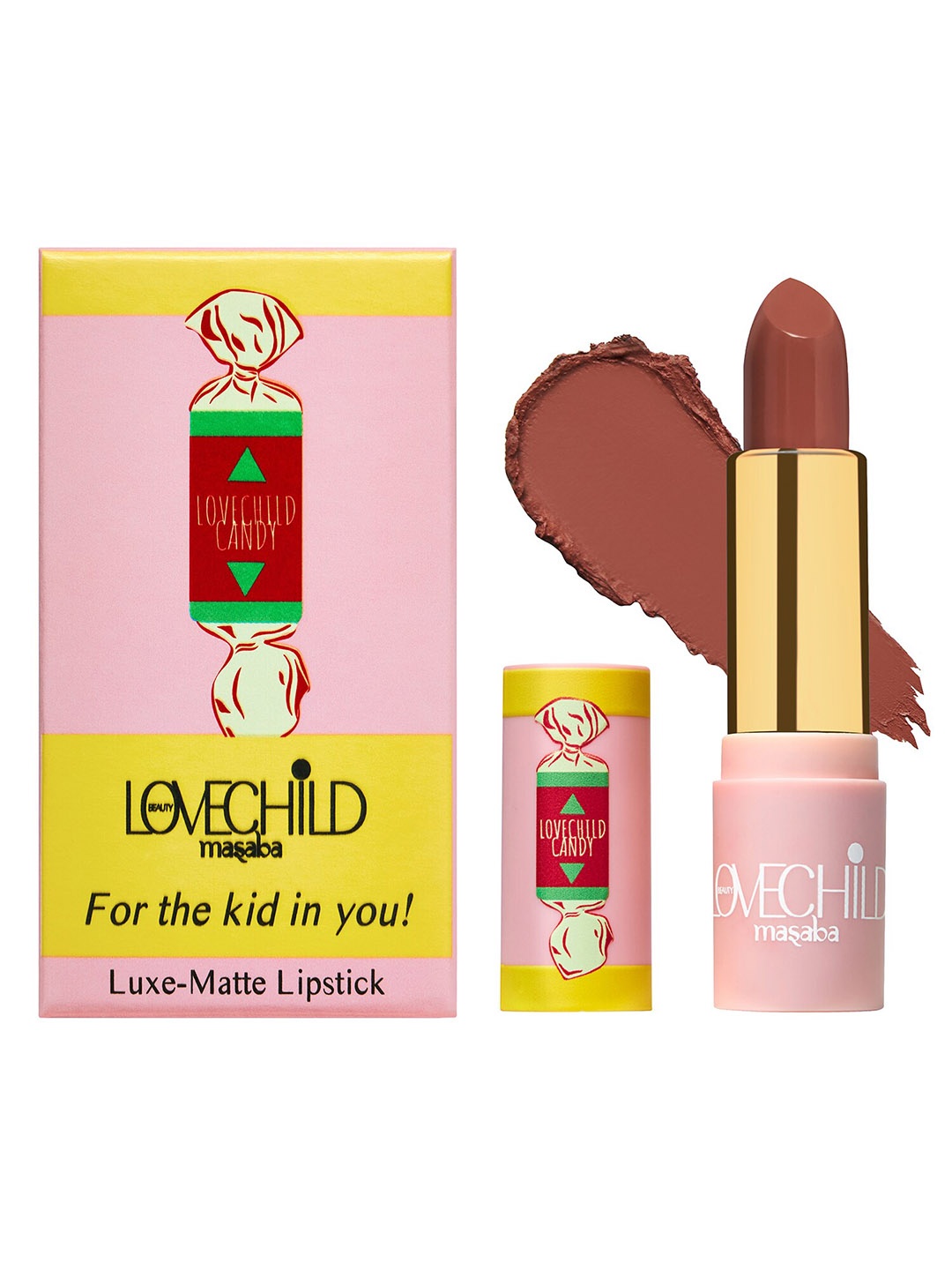 Lovechild Masaba For The Kid In You Luxe-Matte Long Lasting Lipstick 4g - Sweet Supreme 03, Nude
Lovechild Masaba For The Kid In You Luxe-Matte Long Lasting Lipstick 4g - Sweet Supreme 03, Nude