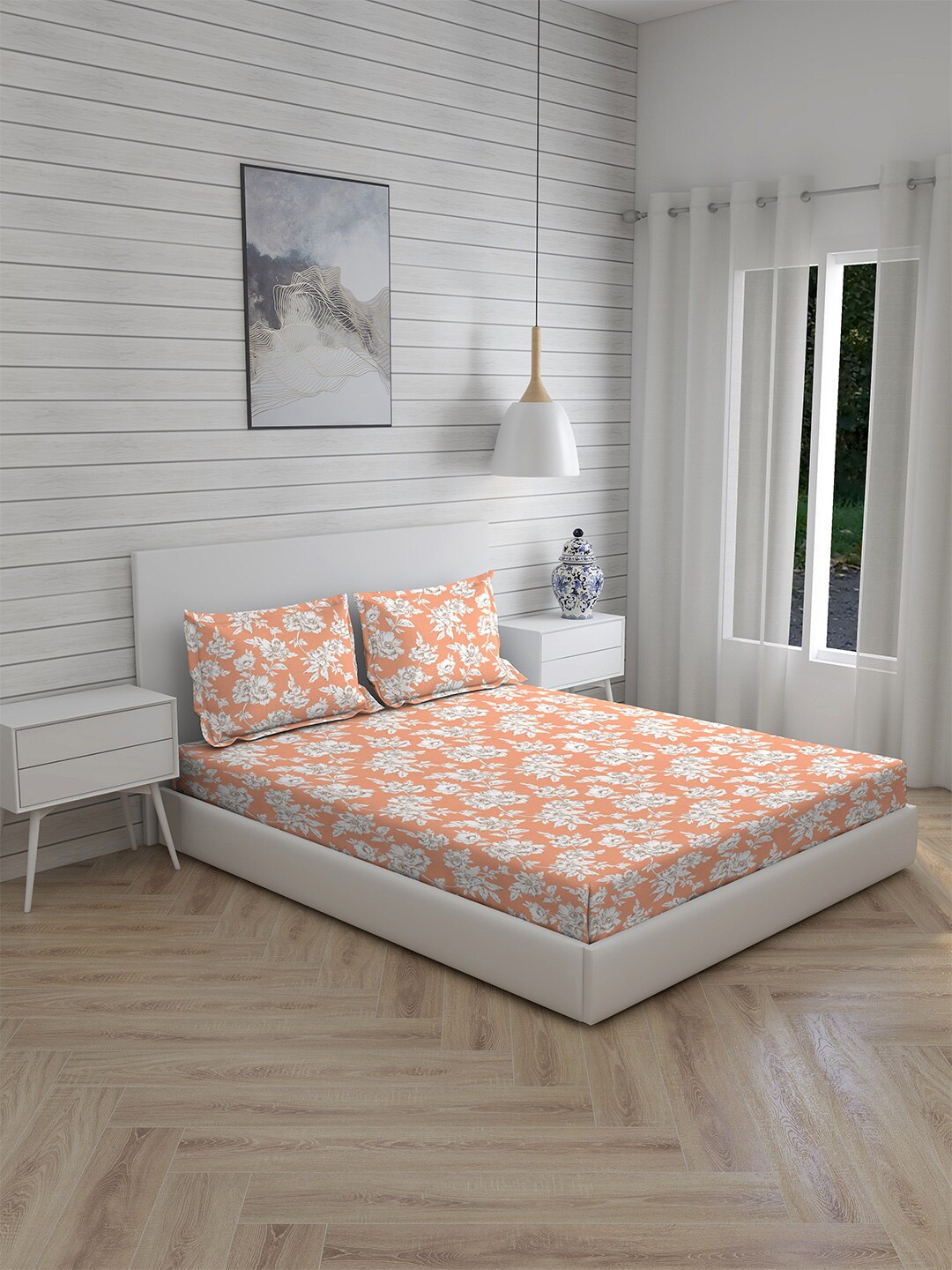 Boutique Living India Signature Sateen Peach 300 TC Fitted Queen Bedsheet & Pillow Covers
Boutique Living India Signature Sateen Peach 300 TC Fitted Queen Bedsheet & Pillow Covers