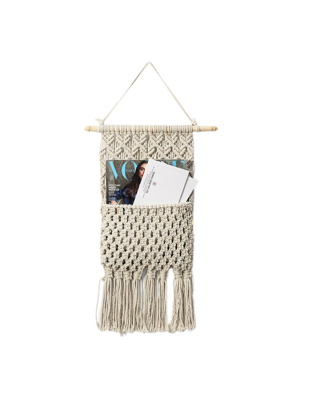 DULI Off Macrame White Handmade Bohemian Wall Magazine Storage Organizer, Off white
DULI Off Macrame White Handmade Bohemian Wall Magazine Storage Organizer, Off white