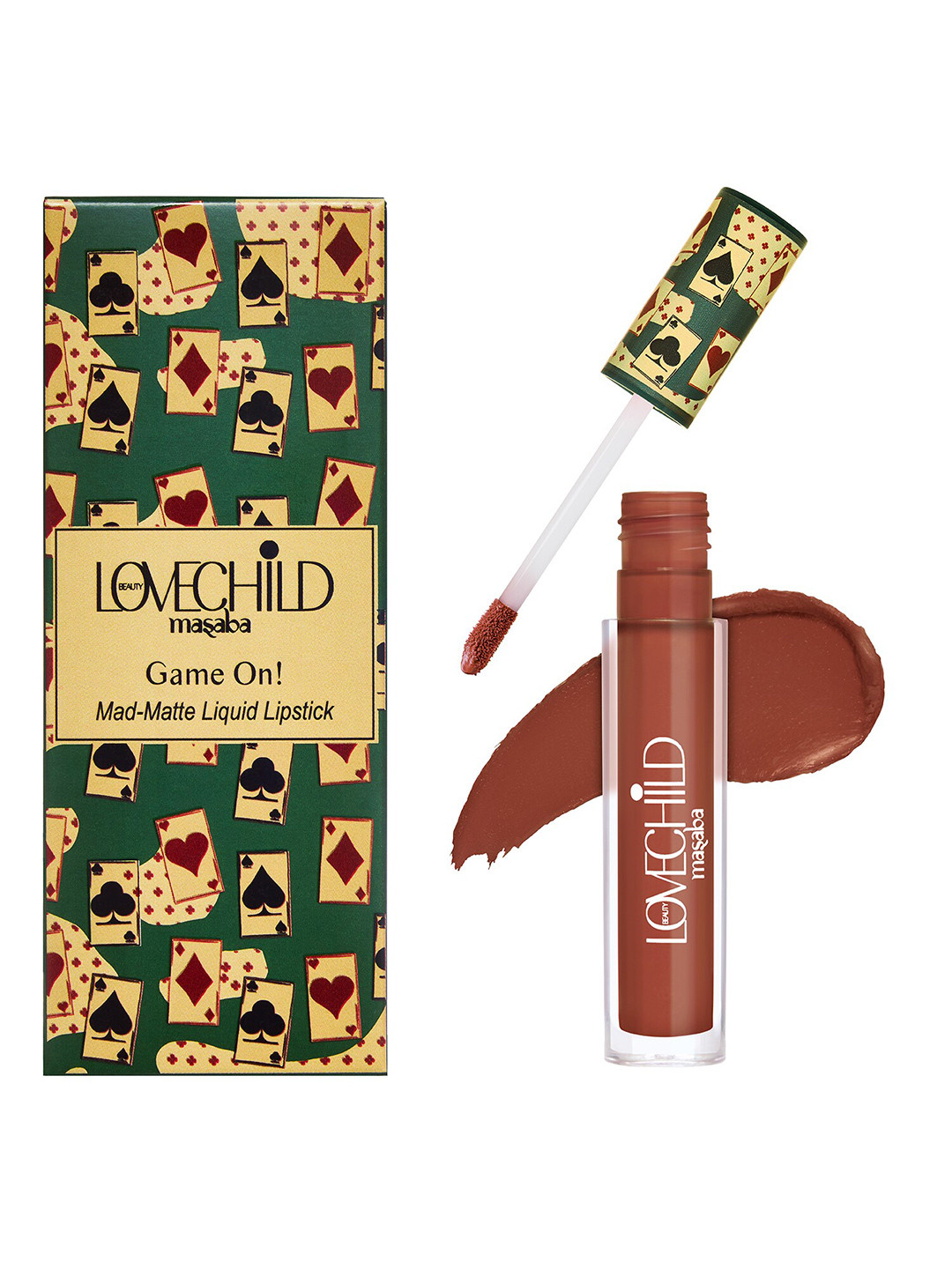 Lovechild Masaba Game On Mad Matte Long Lasting Liquid Lipstick 5ml - Hukum 05, Brown
Lovechild Masaba Game On Mad Matte Long Lasting Liquid Lipstick 5ml - Hukum 05, Brown