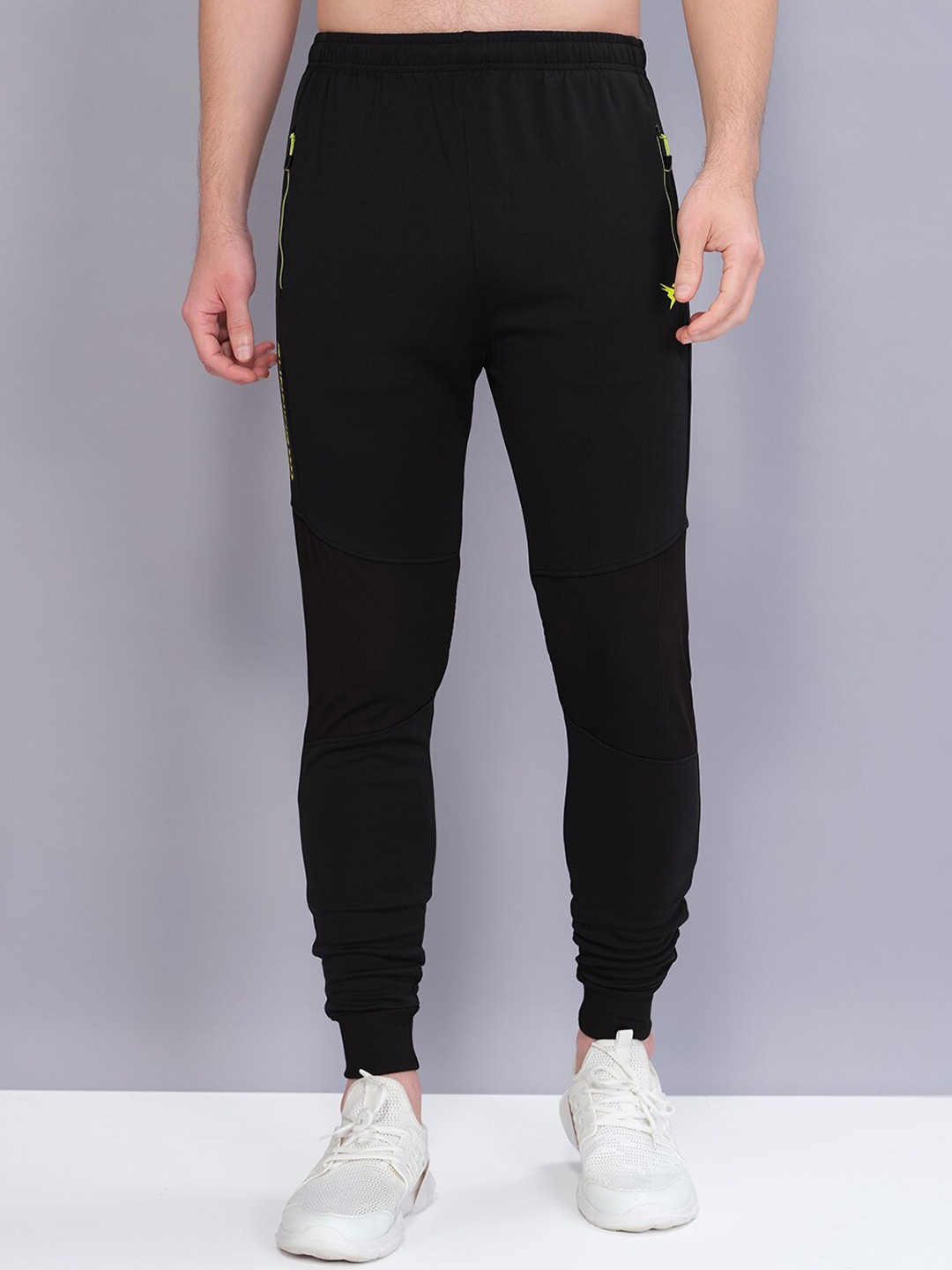 Technosport Men Mid Rise Antimicrobial Joggers, Black 
Technosport Men Mid Rise Antimicrobial Joggers, Black