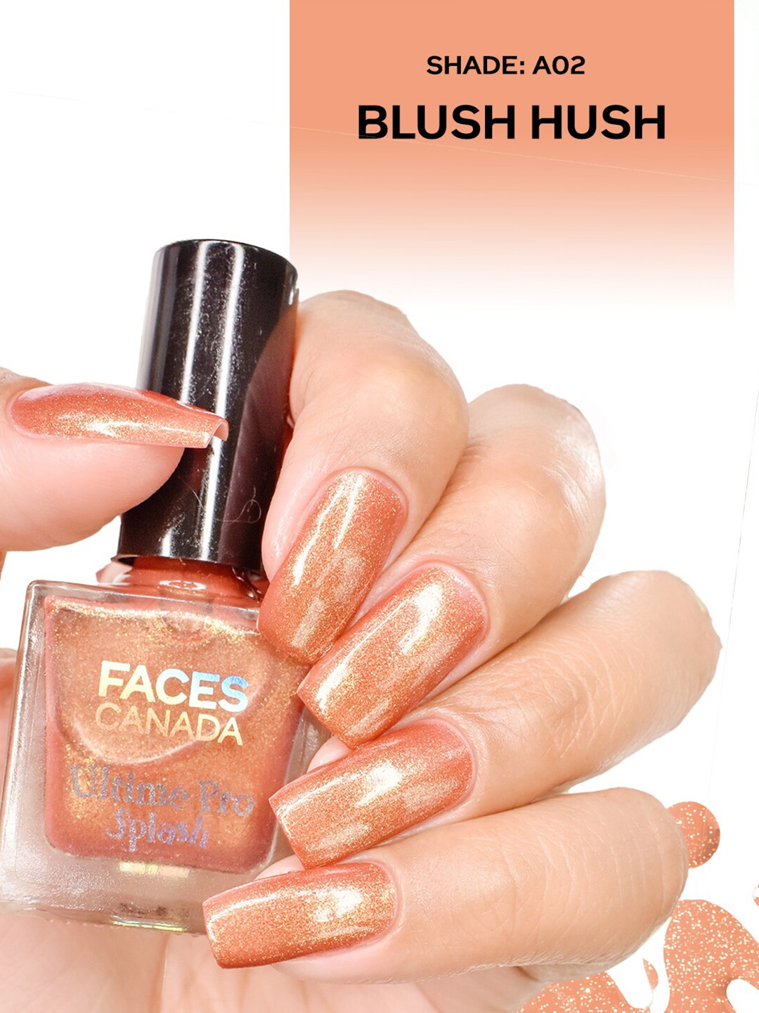 FACES CANADA Ultime Pro Splash Long-Lasting Quick-Dry Nail Enamel 8ml - Blush Hush A02, Brown
FACES CANADA Ultime Pro Splash Long-Lasting Quick-Dry Nail Enamel 8ml - Blush Hush A02, Brown