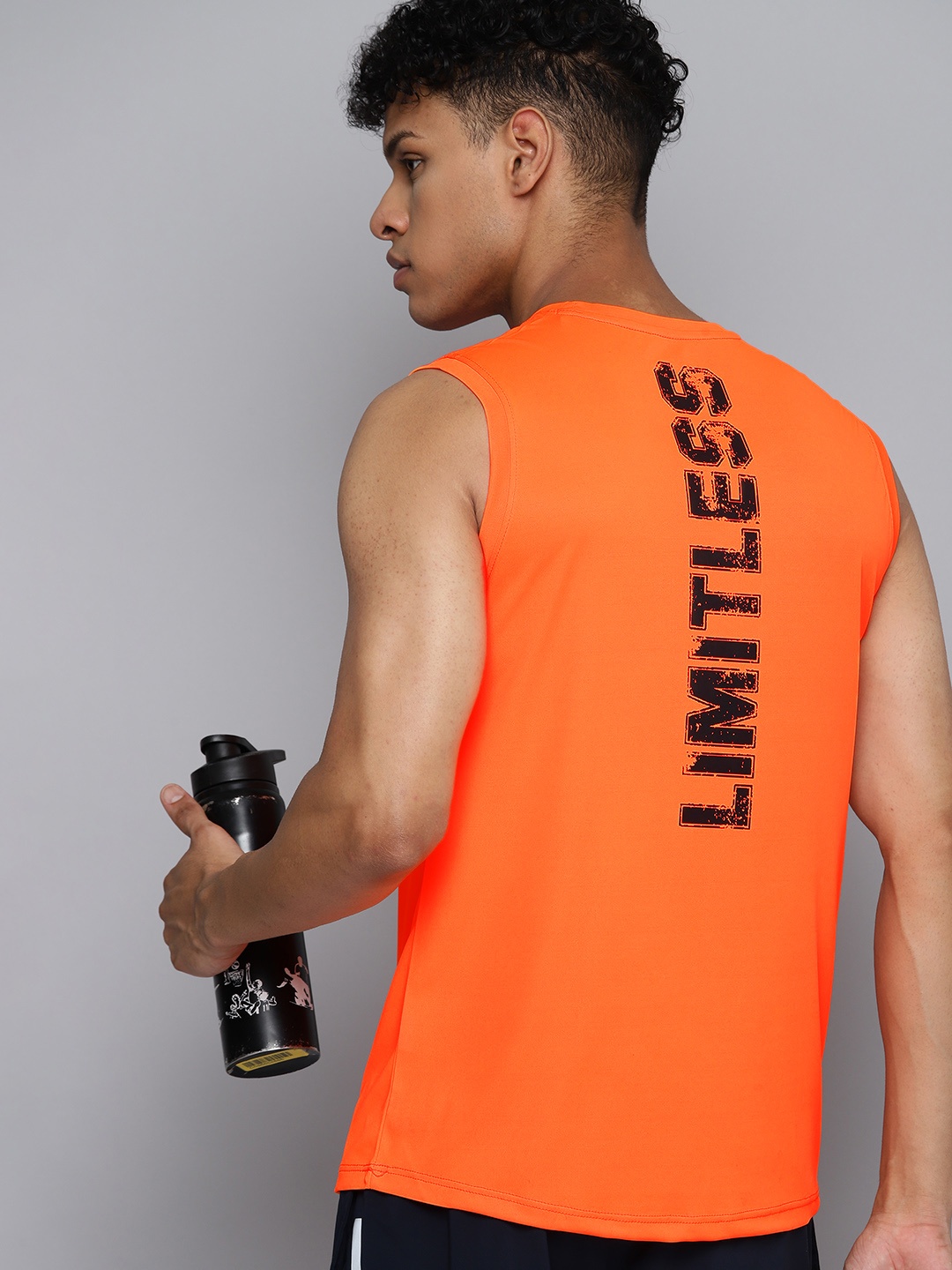 HRX by Hrithik Roshan Rapid Dry Typography Printed Back Sleeveless Training T-shirt, Orange
HRX by Hrithik Roshan Rapid Dry Typography Printed Back Sleeveless Training T-shirt, Orange