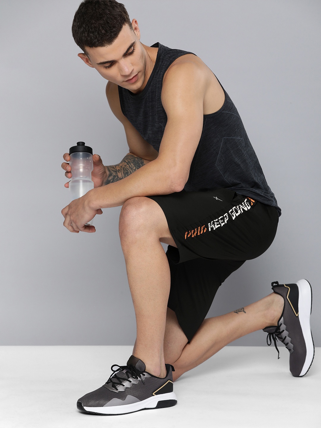 HRX by Hrithik Roshan Men Rapid Dry Antimicrobial Finish Training Sports Shorts, Black
HRX by Hrithik Roshan Men Rapid Dry Antimicrobial Finish Training Sports Shorts, Black