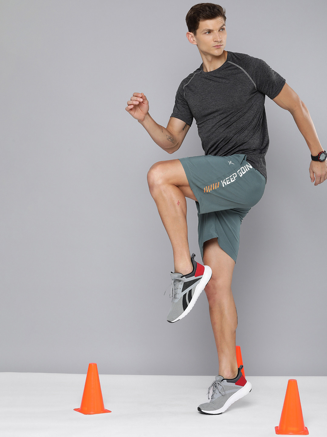 HRX by Hrithik Roshan Men Rapid Dry Antimicrobial Finish Training Sports Shorts, Grey
HRX by Hrithik Roshan Men Rapid Dry Antimicrobial Finish Training Sports Shorts, Grey