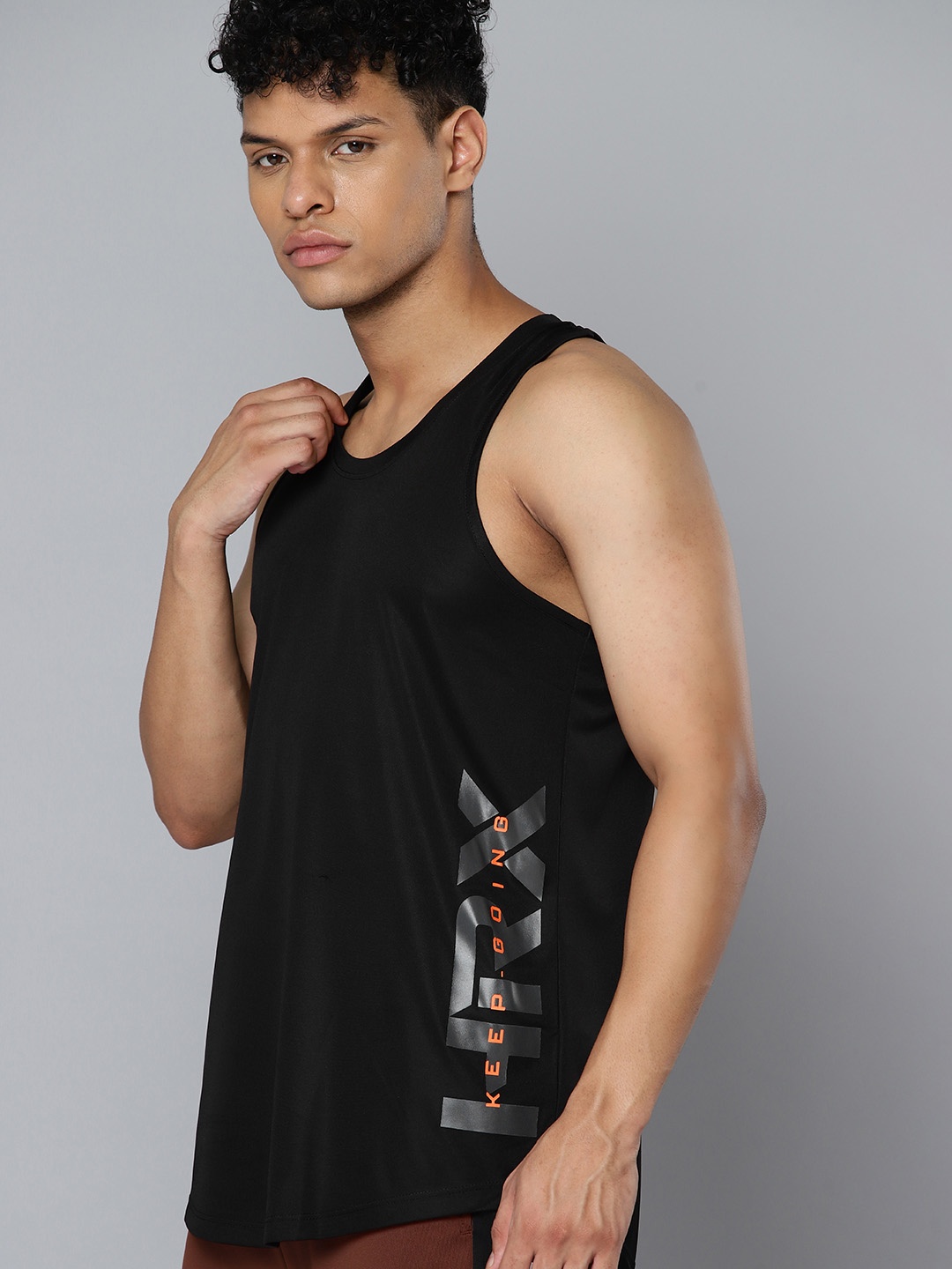 HRX by Hrithik Roshan Rapid-Dry Brand Logo Printed Sleeveless Training T-shirt, Black
HRX by Hrithik Roshan Rapid-Dry Brand Logo Printed Sleeveless Training T-shirt, Black