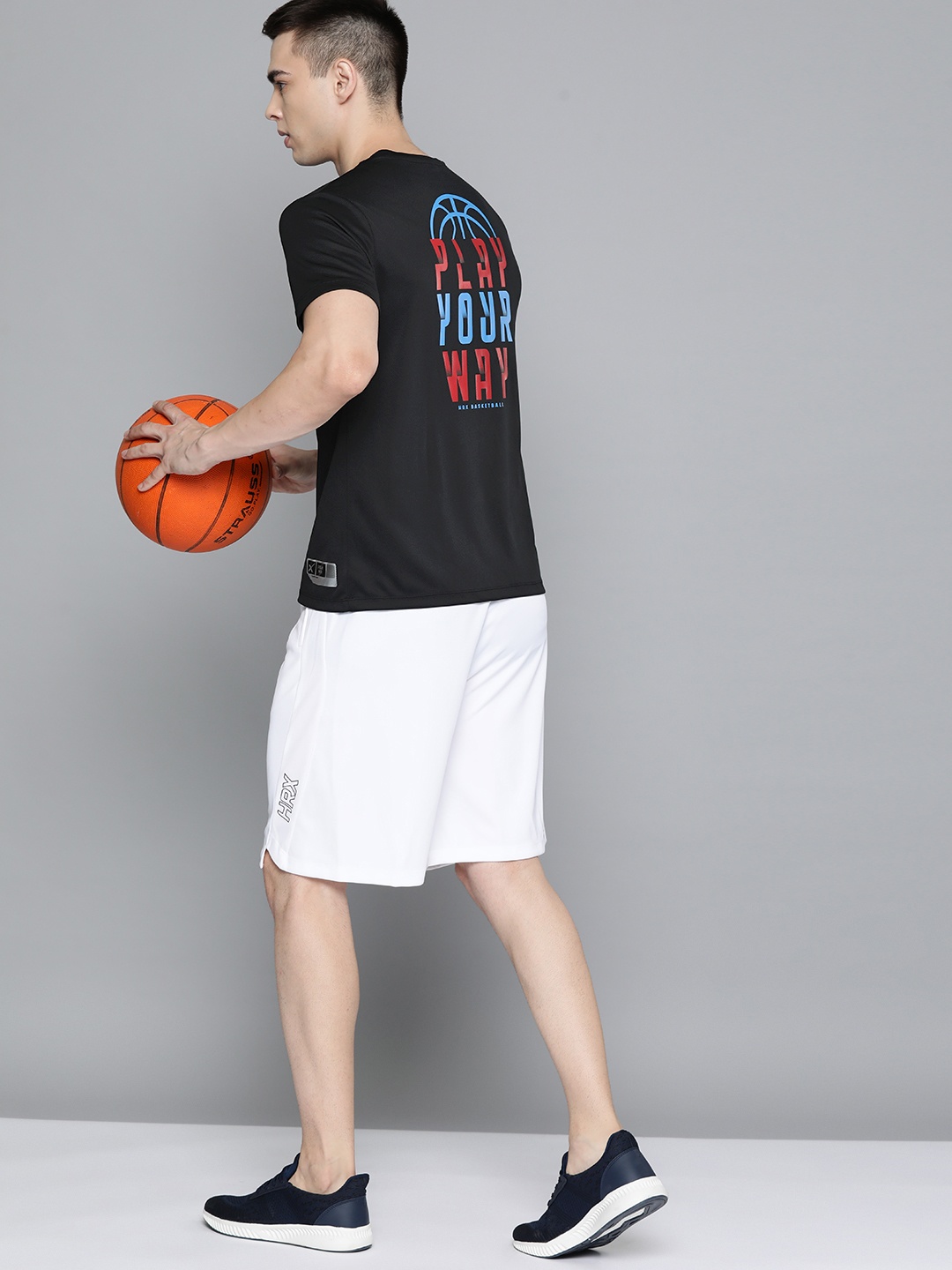 HRX by Hrithik Roshan Men Printed Basketball Rapid-Dry T-shirt with Reflective Detail, Black
HRX by Hrithik Roshan Men Printed Basketball Rapid-Dry T-shirt with Reflective Detail, Black