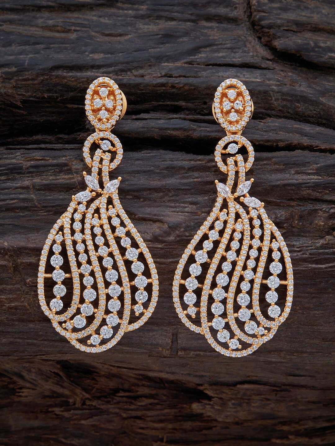 Kushal's Fashion Jewellery Gold-Plated Cubic Zirconia Contemporary Drop Earrings, White
Kushal's Fashion Jewellery Gold-Plated Cubic Zirconia Contemporary Drop Earrings, White