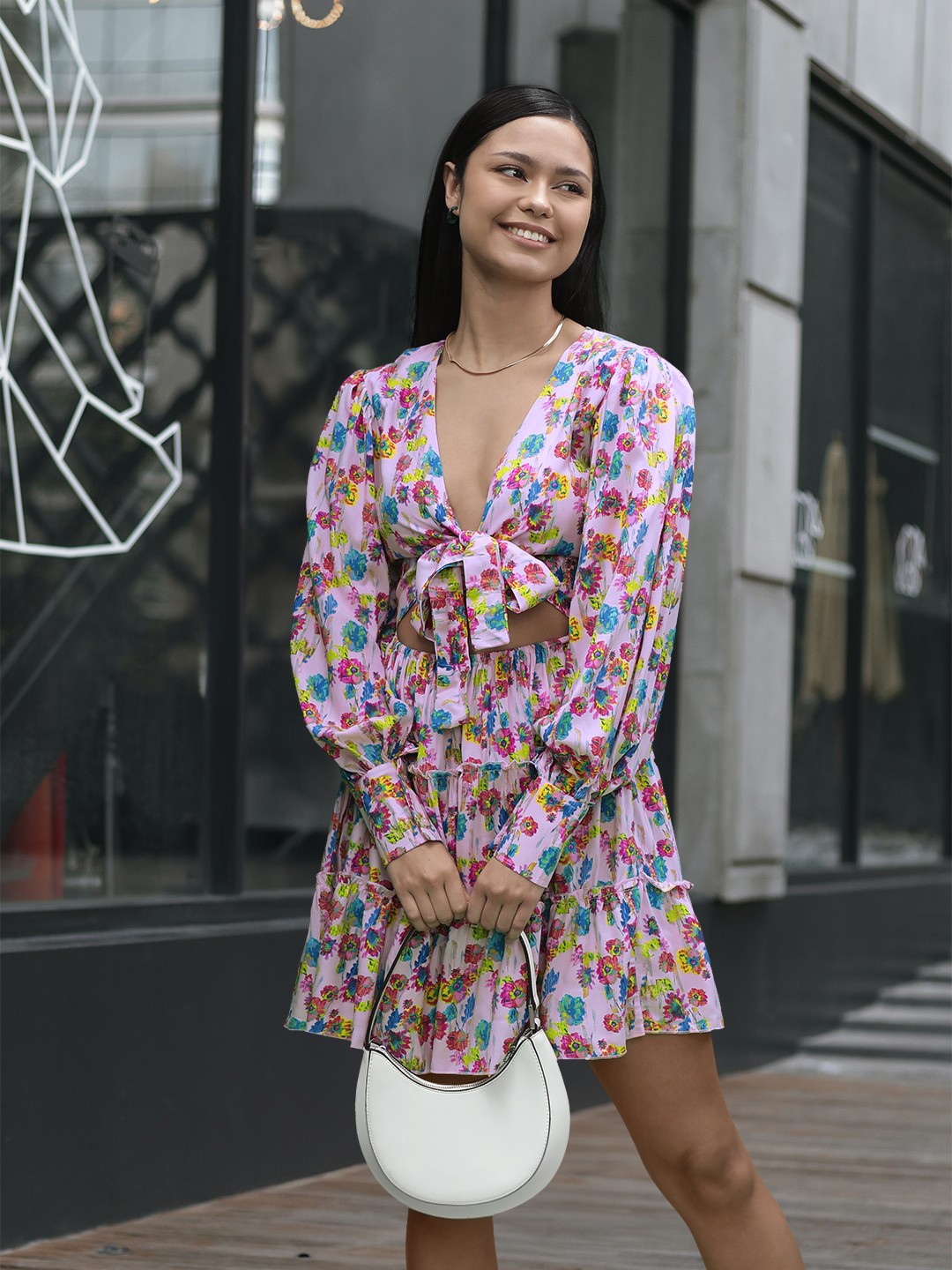 Stylecast X Hersheinbox Floral Bishop Sleeves Cut-Out Detail Cotton Fit & Flare Dress, Pink
Stylecast X Hersheinbox Floral Bishop Sleeves Cut-Out Detail Cotton Fit & Flare Dress, Pink