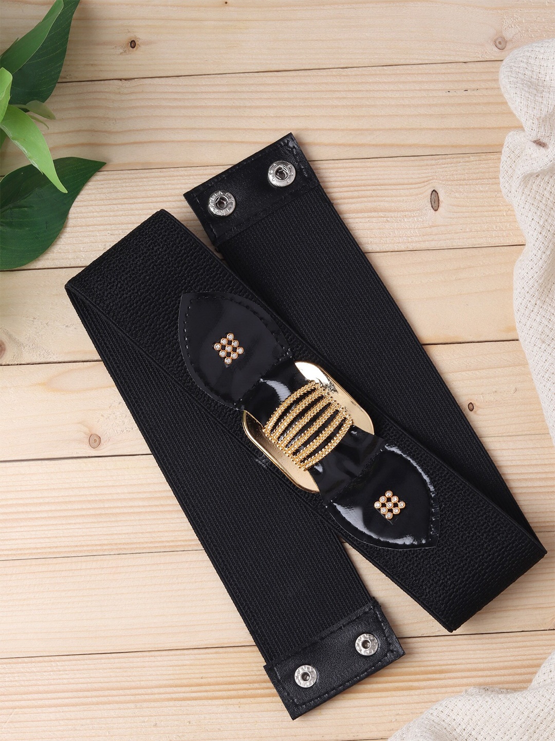 HENEDA Women Causal Belt, Black