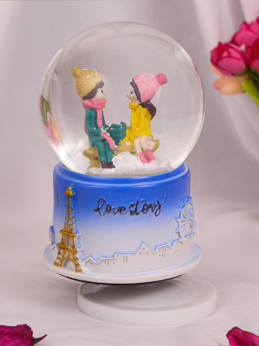 TIED RIBBONS Valentine Blue & White Romantic Love Couple With Music Statue Showpiece
TIED RIBBONS Valentine Blue & White Romantic Love Couple With Music Statue Showpiece