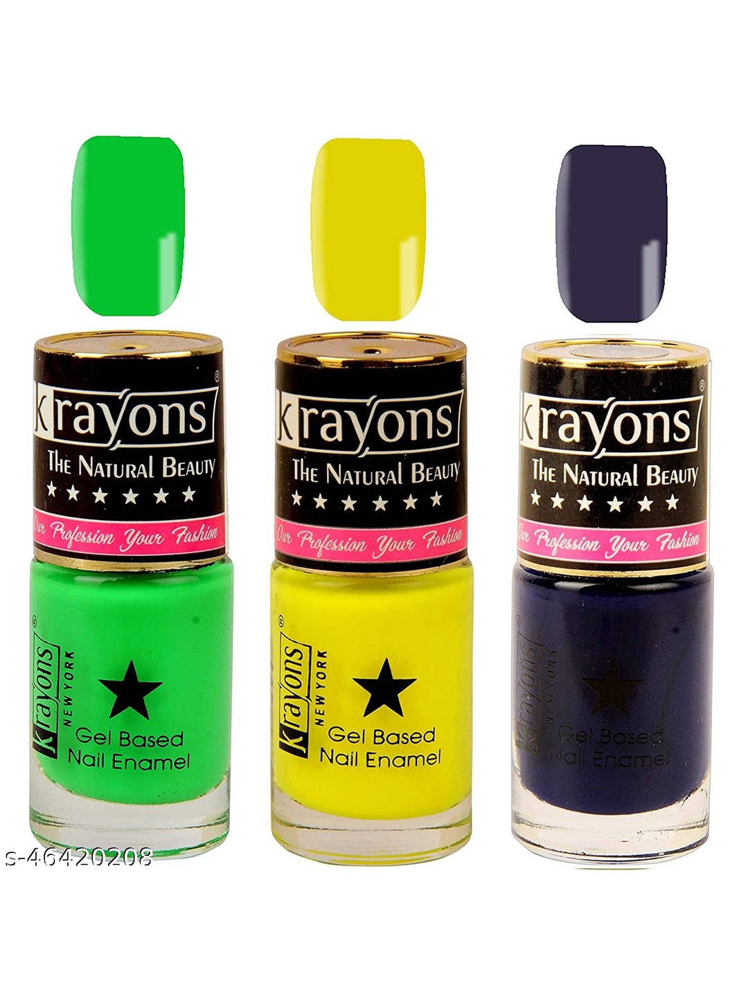 krayons Set of 3 The Natural Beauty Gel Based Long Lasting Nail Enamel - 6 ml Each, Green
krayons Set of 3 The Natural Beauty Gel Based Long Lasting Nail Enamel - 6 ml Each, Green