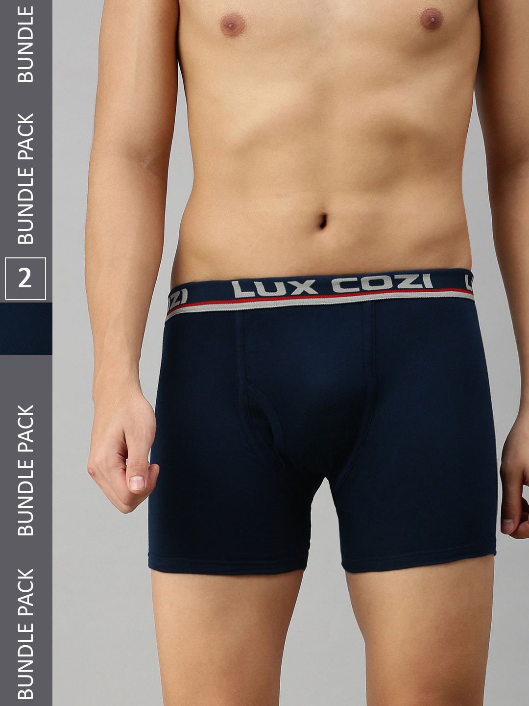 Lux Cozi Men Pack Of 2 Logo Detail Trunks, Blue
Lux Cozi Men Pack Of 2 Logo Detail Trunks, Blue