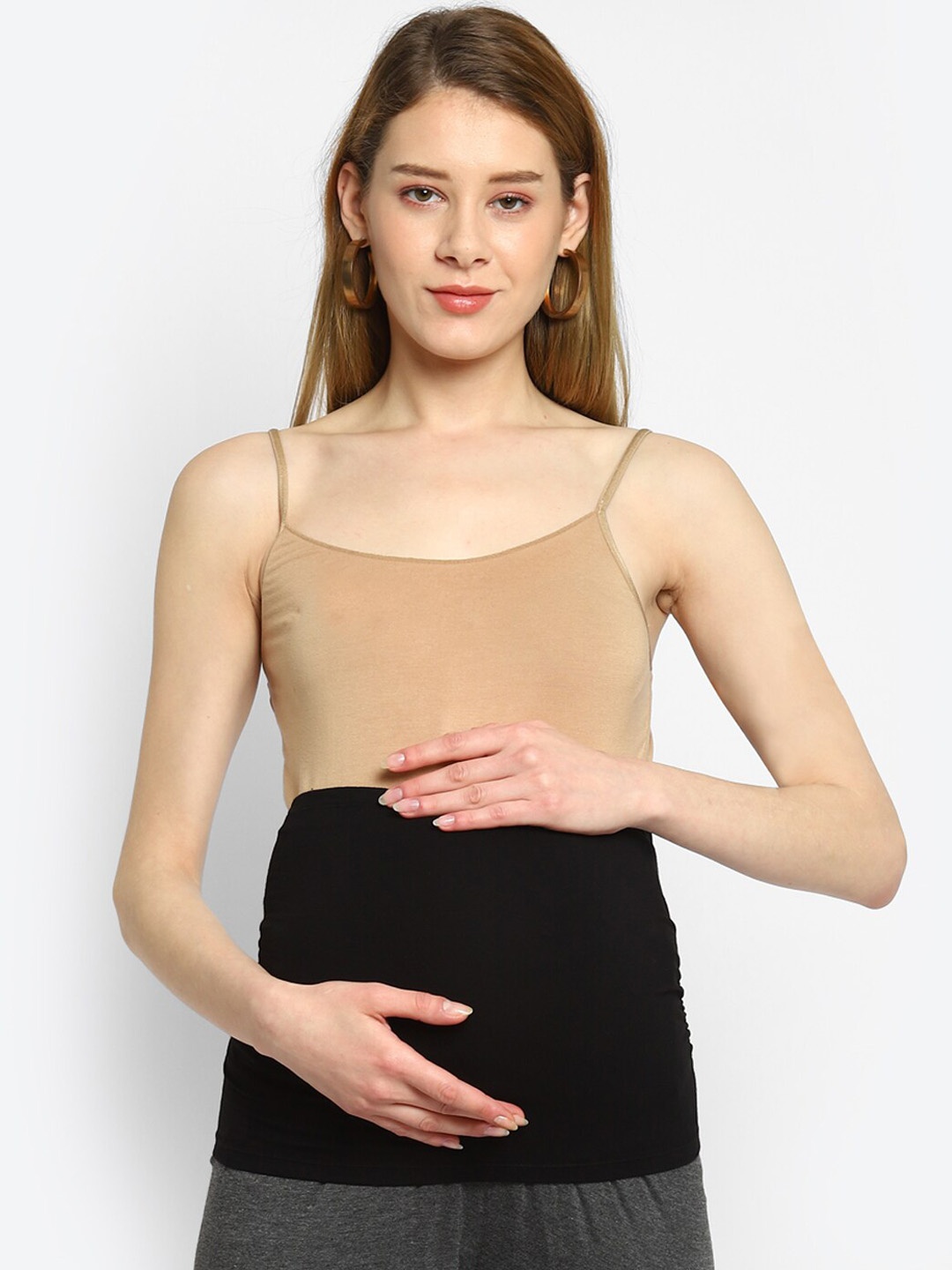 Momsoon Maternity Maternity Basic Belly Band Tummy Shapewear, Black